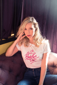 t-shirt, odette et lulu, on laisse pas bébé dans un coin, dirty dancing, createurs, youliedessine, modal, jersey, tout doux, blanc, ete, summer, spring, printemps, patrick swayze